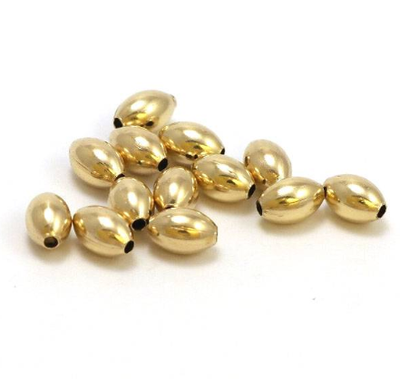 12/20 gold-filled ovale kralen 5x3 mm