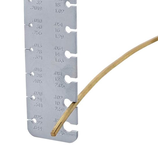 Draaddikte-meter — gauge, mm en inch