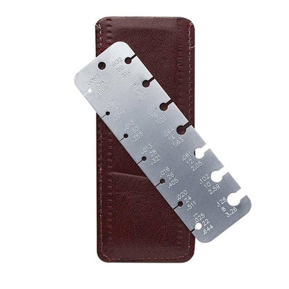 Draaddikte-meter — gauge, mm en inch