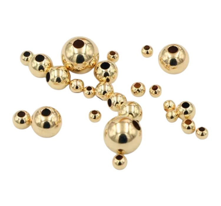 14/20 gold-filled ronde kralen smooth