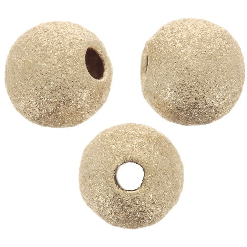14/20 gold-filled ronde kralen stardust met fijne glitterstructuur