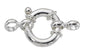 Sterling zilveren veerring / boeislot ca. 12mm - 1 stuk