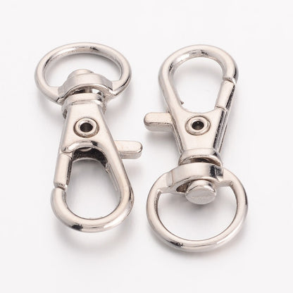Karabijnsluiting 32,5×11mm zilverkleurig